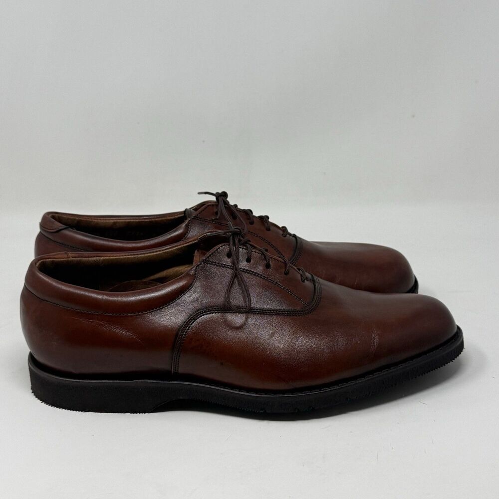 Musebeck All Seasons Casuals Oxfords Shoes Mens 9.5 EEE Brown Leather USA Made